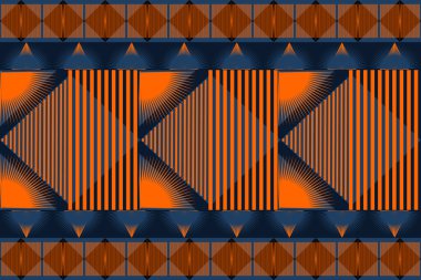 Terracotta tonu temel vektör geometrik deseni retro-esinlenilmiş şekiller, moda renk paleti ve çok yönlü bir düzen. Dijital sanat, poster tasarımı ve tekstil baskısı için harika.