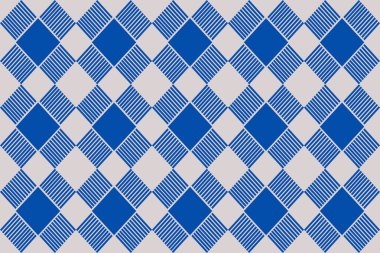 Temiz çizgiler ve kalın simetri içeren klasik soyut geometrik dikişsiz desen. Tekstil baskıları, ev dekorasyonu, kırtasiye malzemeleri ve moda tasarımı için ideal. Modern markalaşma ya da minimalist altyapı için mükemmel.