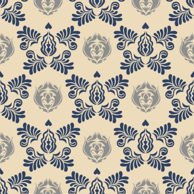 Lüks Şam Şablonu Şık Dekorasyon Üst Düzey İç Modeller ve Moda Tasarımı. Bu zarif damaske deseni ile zamansız sofistike hoşgörü, zenginlik tadı olanlar için titizlikle hazırlanmış.