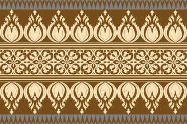 Earthy tone Luxury Damask Pattern, Elegant Ornate Design for High-End Interiors & Fashion. Indulge in timeless sophistication with this exquisite damask pattern, meticulously crafted for those with a taste for opulence