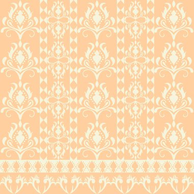 Earthy tone Luxury Damask Pattern, Elegant Ornate Design for High-End Interiors & Fashion. Indulge in timeless sophistication with this exquisite damask pattern, meticulously crafted for those with a taste for opulence