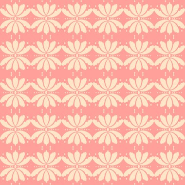 Terracotta tonu Lüks Damask Şablonu Şık Dekorasyon Üst Düzey İç Modeller ve Moda Tasarımı. Bu zarif damaske deseni ile zamansız sofistike hoşgörü, zenginlik tadı olanlar için titizlikle hazırlanmış