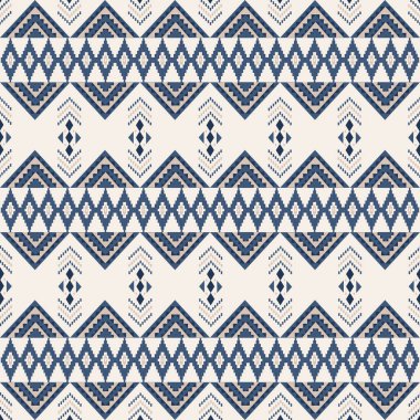 Minimalist tarzda soyut şekilleri olan, Mavi Dünyalı, kusursuz bir geometrik desen. Kumaş tasarımı, ambalaj, duvar kağıdı, ambalaj kağıdı, marka ve dijital arka plan için mükemmel. Modern yüzyılın ortalarından esinlenilmiş trend vektör dokusu