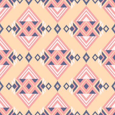 Etnik ve Halk Sanat Motiflerinden esinlenilmiş kabile geometrik kusursuz desen. Tekrarlayan geometrik şekiller, sembolik biçimler ve canlı renk paletleri ile bu tasarım kültür, ritim ve zamansız gelenek duygusunu taşır. Tekstil için mükemmel