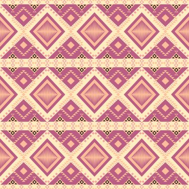 Etnik ve Halk Sanat Motiflerinden esinlenilmiş kabile geometrik kusursuz desen. Tekrarlayan geometrik şekiller, sembolik biçimler ve canlı renk paletleri ile bu tasarım kültür, ritim ve zamansız gelenek duygusunu taşır. Tekstil için mükemmel