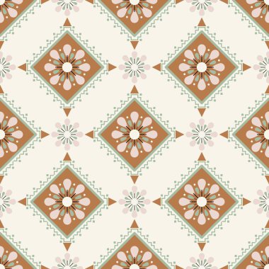 Kusursuz çiçek desenleri, soyut botanik çiçekler ve organik akış şekilleri. Modern bir klasik renk paleti ile dekoratif yineleyici tasarım, tekstil, kumaş, duvar kağıdı, ambalaj kağıdı, yüzey tasarımı, kırtasiye malzemesi