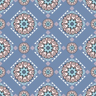 Kusursuz çiçek desenleri, soyut botanik çiçekler ve organik akış şekilleri. Modern bir klasik renk paleti ile dekoratif yineleyici tasarım, tekstil, kumaş, duvar kağıdı, ambalaj kağıdı, yüzey tasarımı, kırtasiye malzemesi