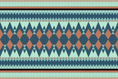 Geleneksel tekstil süslemelerinden esinlenen kusursuz etnik kabile geometrik desenleri. Bu koleksiyonda turkuaz ve turuncu renk paletli dekoratif boho ve Aztek stili motifler yer almaktadır. Kumaş tasarımı, moda ve duvar kağıdı için mükemmel.