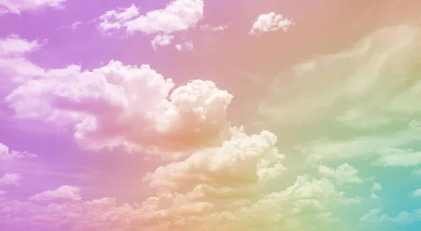 Nube Suave Cielo Con Color Gradiente Pastel — Foto de Stock