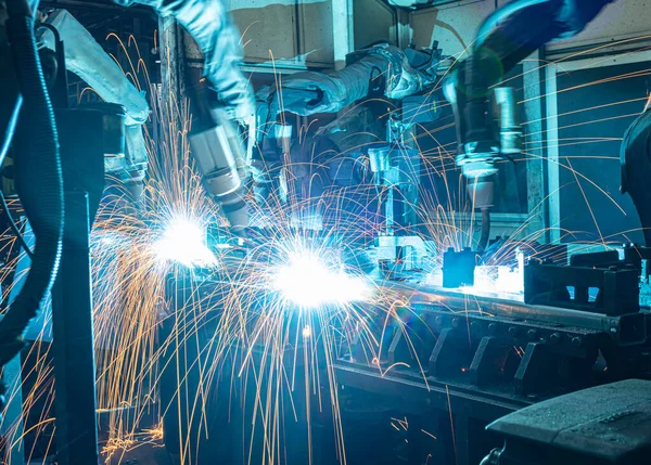 Equipo Alta Tecnología Pesado Fondo Trabajo Primer Plano Soldador Nadie — Foto de Stock