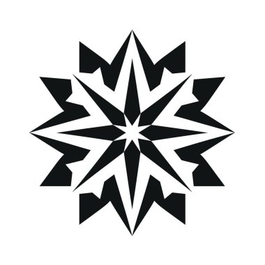 Noktalı soyut siyah beyaz yıldız patlaması