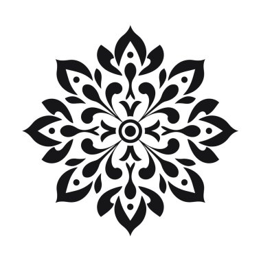 Detaylı bir çiçek süsü sergileniyor..