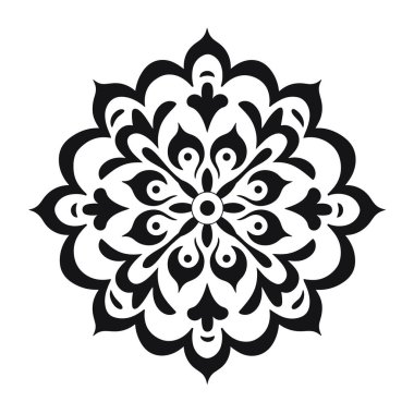 Eğri şekilli detaylı bir simetrik tasarım..