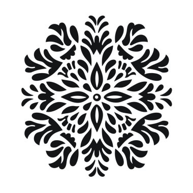 Soyut bir çiçek tasarımı sunuluyor..