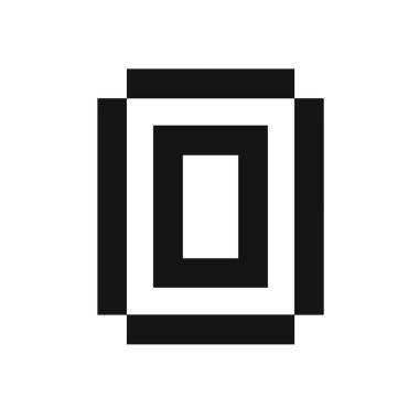 Soyut illüstrasyon siyah beyaz dikdörtgenler gösterir