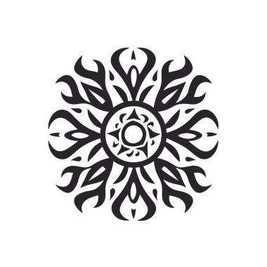 Grafik sanatsal öğe olarak kullanmak için geometrik kabile deseni