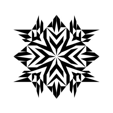 Yıldız şekilli siyah beyaz grafik tasarım deseni