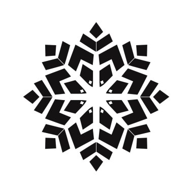 Simetrik desen oluşturan geometrik şekilli stilize kar taneleri beyaz bir zemin üzerine kuruludur. Tasarımı basit ve katıdır..