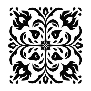 Bu simetrik kare bir tasarım..