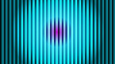 Canlı mavi dikey çizgileri ve parlayan mor enerji noktasıyla soyut arkaplan