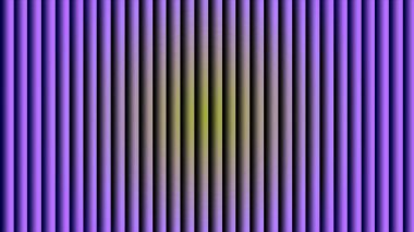 Dikey mor ve yeşil çizgileri düz renk geçişi ile gösteren soyut desen.