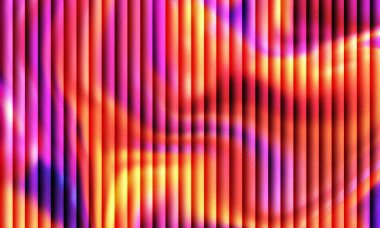 Parlayan dikey çizgilerin soyut arkaplanı, canlı renk gradyanı, modern tasarım dokusu.