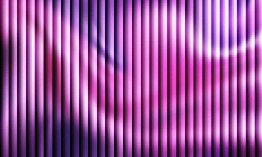 Pembe ve mor gradyan renk ve kumlu dokuya sahip canlı soyut dikey çizgiler.