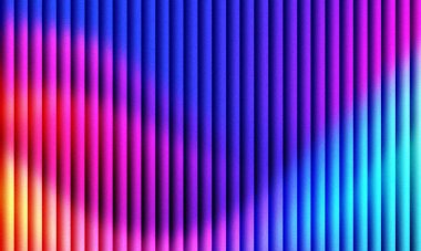 Renkli ışık spektrumu ve desenli efekt ile canlı eğimli dikey çizgiler