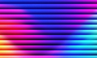 Soyut yatay çizgili gradyan arkaplan canlı pembe, mor ve mavi renklerle.