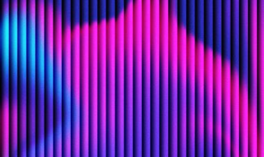 Canlı neon gradyan soyut arkaplan dikey desenli çizgiler ve dinamik ışık