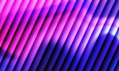Dinamik eğimli diyagonal çizgiler canlı pembe, mor ve mavi renkler ve tahıl dokusu