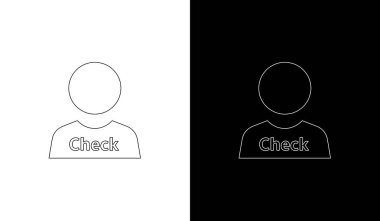 Kullanıcı arayüzü ve tasarım projeleri için işaretlenmiş ve işaretlenmemiş durumları gösteren minimalist düz tasarım onay kutucuğu simgeleri