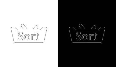 Kağıt kağıtlı temiz ve modern sepet ikonu, veri yönetimi, iş akışı ve dijital organizasyon projeleri için ideal.