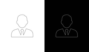 İkili perspektif veya seçenekleri temsil eden temiz ve modern vektör simgeleri, iş ve tasarım projeleri için ideal.