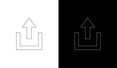 Gösterişli kontrastlı gayrimenkul, ev ya da mülk tasarımı projeleri için temiz ve modern ikiz ev simgeleri.