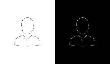 Pürüzsüz siyah bir arkaplan ile uygulamalar, web siteleri ve dijital arayüzler için temiz ve modern vektör tarzı kullanıcı simgeleri.