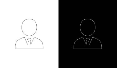 Takım çalışmasını veya karar vermeyi temsil eden temiz ve modern siluet simgeleri, iş ve tasarım projeleri için ideal.