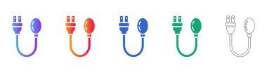 Medical Pressure Bulb and Connector Icons vol 3145