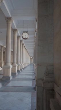 Çek Cumhuriyeti 'nin Karlovy Vary Tarihi Spa Kasabası Avrupa Manzarası