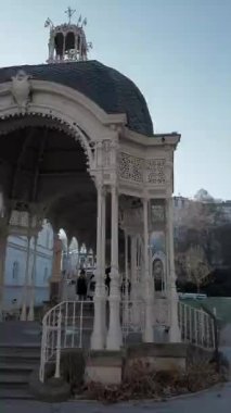 Çek Cumhuriyeti 'nin Karlovy Vary Tarihi Spa Kasabası Avrupa Manzarası