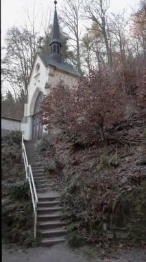 Çek Cumhuriyeti 'nin Karlovy Vary Tarihi Spa Kasabası Avrupa Manzarası