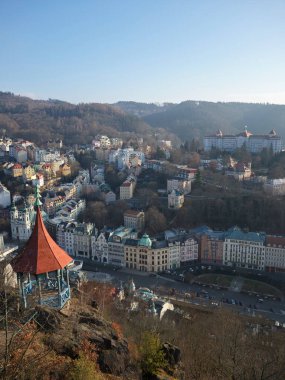 Çek Cumhuriyeti 'nin Karlovy Vary Tarihsel Spa Tatil Köyü