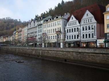 Çek Cumhuriyeti 'nin Karlovy Vary Tarihsel Spa Tatil Köyü