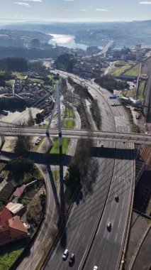 Portekiz, Porto 'daki otoyol kavşağı yukarıdan.