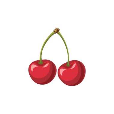 Kırmızı kiraz vektörü, taze meyve, kiraz vektörü, böğürtlen, gıda vektörü