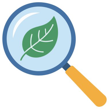 Büyütme cam arama analiz aracı beyaz arkaplanda izole vektör illüstrasyonu