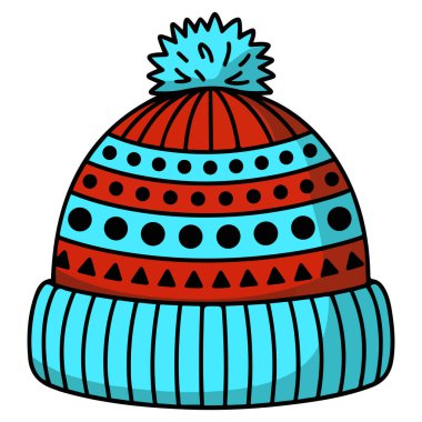 Beyaz arkaplanda tek şapka moda simgesi izole edilmiş vektör illüstrasyonu