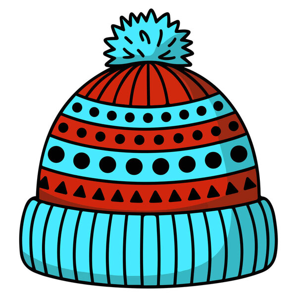 Single hat fashion icon isolated vector illustration on white background