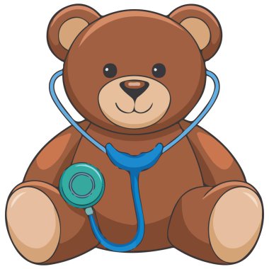 Oyuncak tıbbi haç simgesi izole edilmiş vektör illüstrasyonu