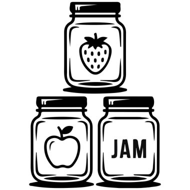 Kavanoz simgelerini izole edilmiş vektör illüstrasyonunu koru